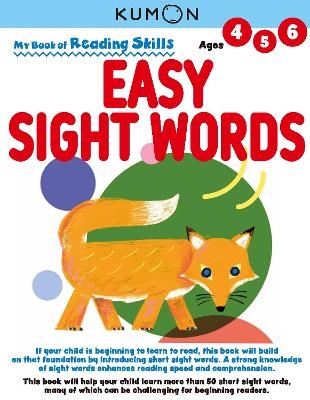 Kumon My Bk of Reading Skills: Easy Sight Words -  Kumon Publishing