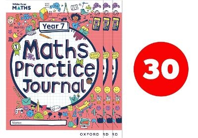 White Rose Maths Practice Journals Year 7 Workbooks: Pack of 30 - Matthew Ainscough