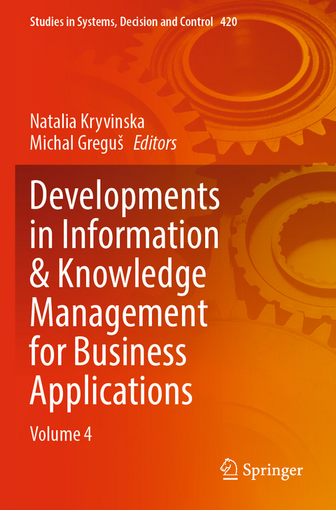 Developments in Information & Knowledge Management for Business Applications - 