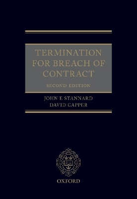 Termination for Breach of Contract - John Stannard, David Capper
