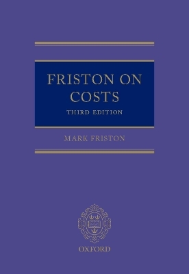 Friston on Costs - Mark Friston