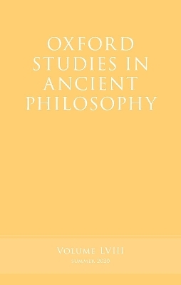Oxford Studies in Ancient Philosophy, Volume 58 - 