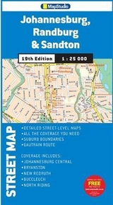 Street map Johannesburg, Randburg & Sandton - Map Studio