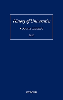 History of Universities Volume XXXIII/2 - 