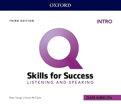 Q: Skills for Success: Intro Level: Listening and Speaking Audio CDs - Kevin McClure, Mari Vargo, Kristin Sherman