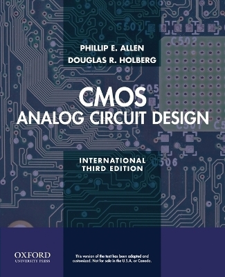 CMOS Analog Circuit Design - Phillip E. Allen, Douglas R. Holberg