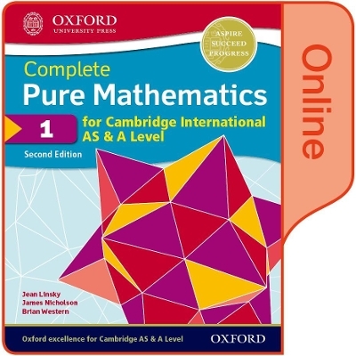 Pure Mathematics 1 for Cambridge International AS & A Level - Jean Linsky, Brian Western, James Nicholson