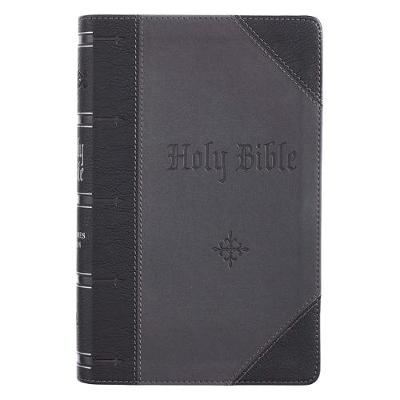 KJV Bible Giant Print 2-Tone Black/Dark Gray