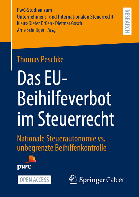 Das EU-Beihilfeverbot im Steuerrecht - Thomas Peschke