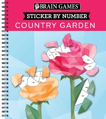 Brain Games - Sticker by Number: Country Garden -  Publications International Ltd,  New Seasons,  Brain Games