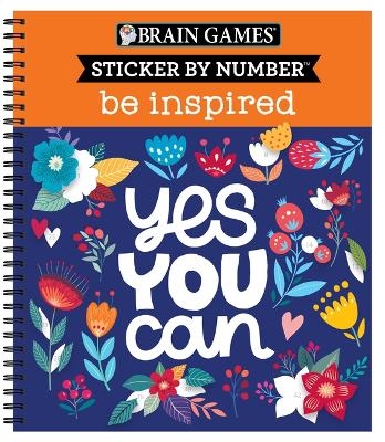 Brain Games - Sticker by Number: Be Inspired - 2 Books in 1 -  Publications International Ltd,  Brain Games,  New Seasons