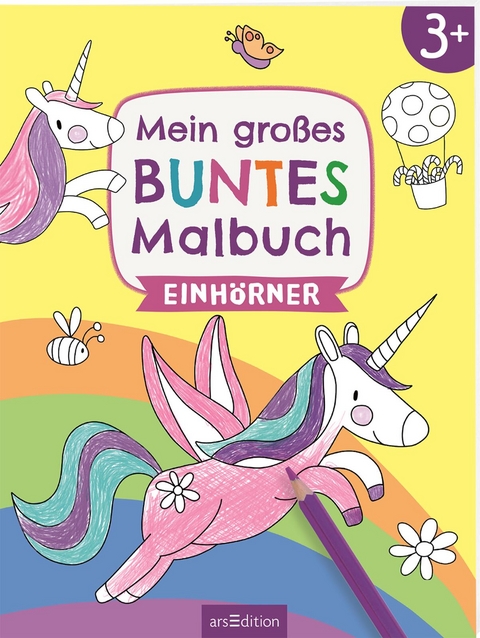 Mein großes buntes Malbuch – Einhörner