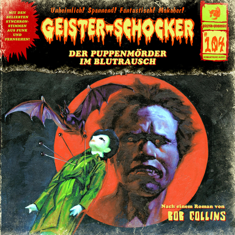 Geister Schocker CD 104: Der Puppenmörder im Blutrausch - Bob Collins