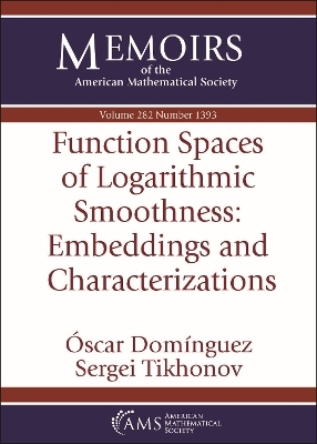 Function Spaces of Logarithmic Smoothness: Embeddings and Characterizations - Oscar Dominguez, Sergei Tikhonov