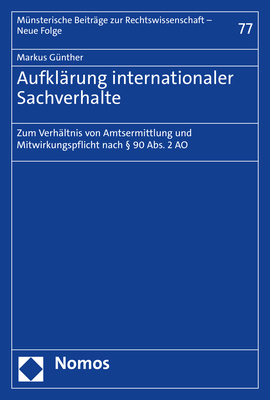 Aufklärung internationaler Sachverhalte - Markus Günther