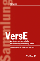 Versicherungsrechtliche Entscheidungssammlung VersE - 