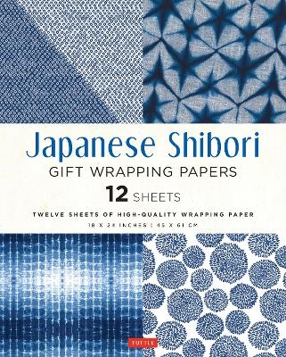Japanese Shibori Gift Wrapping Papers - 12 Sheets - 