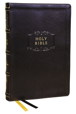 KJV Holy Bible with Apocrypha and 73,000 Center-Column Cross References, Black Leathersoft, Red Letter, Comfort Print (Thumb Indexed): King James Version -  Thomas Nelson