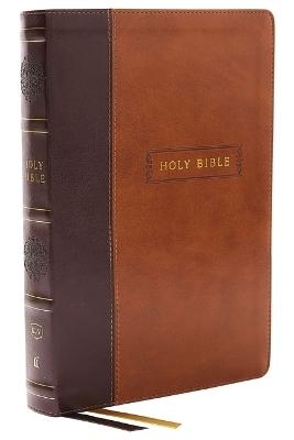 KJV Holy Bible with 73,000 Center-Column Cross References, Brown Leathersoft, Red Letter, Comfort Print: King James Version -  Thomas Nelson