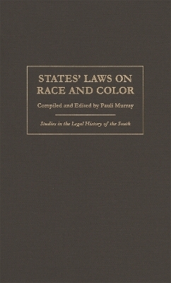 States' Laws on Race and Color - Pauli Murray
