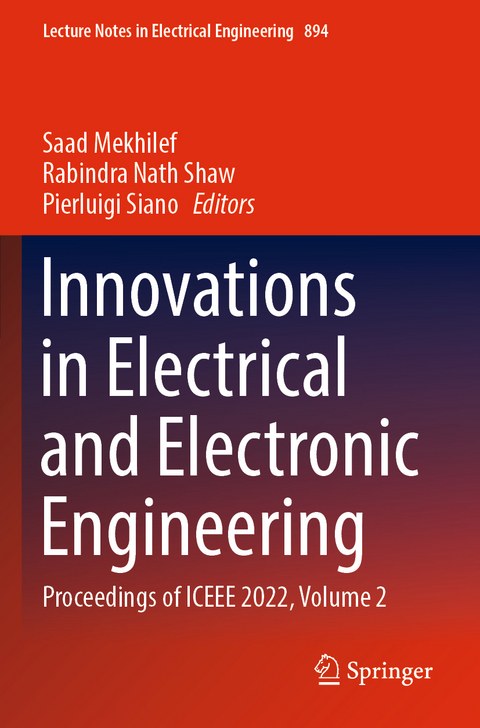 Innovations in Electrical and Electronic Engineering - 