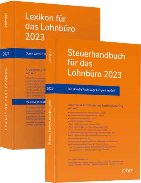 Buchpaket Lexikon für das Lohnbüro und Steuerhandbuch 2023 - Wolfgang Schönfeld, Jürgen Plenker, Heinz-Willi Schaffhausen