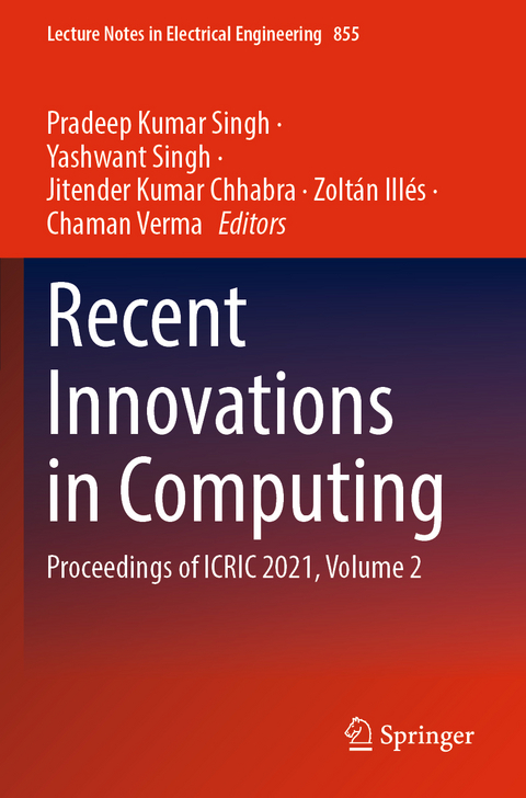 Recent Innovations in Computing - 