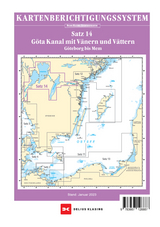 Berichtigung Sportbootkarten Satz 14: Göta Kanal mit Vänern und Vättern (Ausgabe 2023) - 