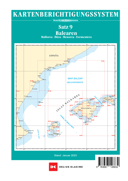 Berichtigung Sportbootkarten Satz 9: Balearen (Ausgabe 2023)