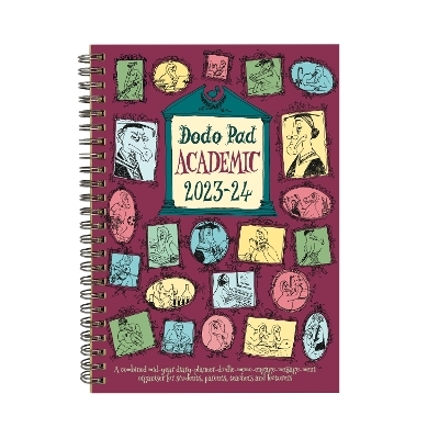 The Dodo Pad Academic A5 Diary 2023-2024 - Mid Year / Academic Year Week to View Diary - Lord Dodo