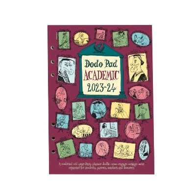 The Dodo Pad Academic 2023-2024 Filofax-compatible A5 Organiser Diary Refill, Mid Year / Academic Year, Week to View - Lord Dodo