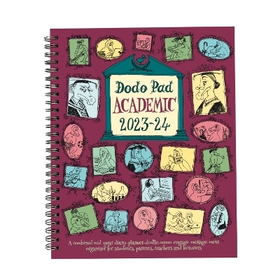 The Dodo Pad Academic 2023-2024 Mid Year Desk Diary, Academic Year, Week to View - Lord Dodo