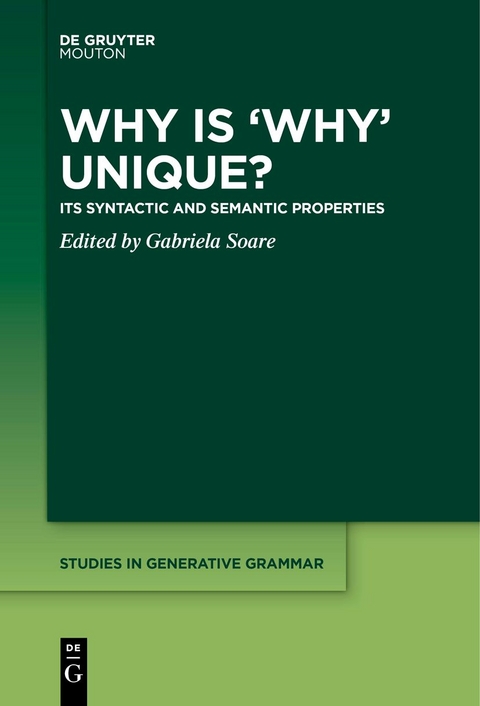 Why is ‘Why’ Unique? - 