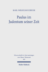 Paulus im Judentum seiner Zeit - Karl-Wilhelm Niebuhr