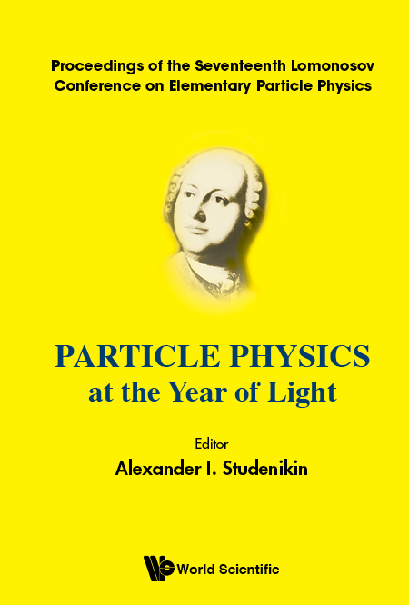 PARTICLE PHYSICS AT THE YEAR OF LIGHT - 