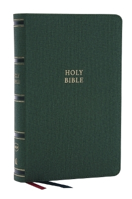 NKJV, Single-Column Reference Bible, Verse-by-verse, Green Leathersoft, Red Letter, Comfort Print - Thomas Nelson