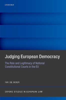 Judging European Democracy - Nik de Boer