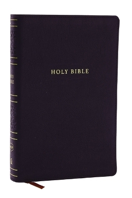NKJV Personal Size Large Print Bible with 43,000 Cross References, Black Leathersoft, Red Letter, Comfort Print (Thumb Indexed) -  Thomas Nelson