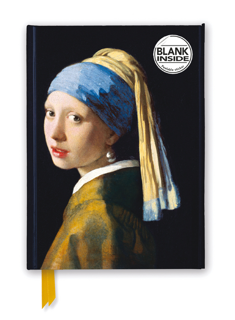 Johannes Vermeer: Girl with a Pearl Earring (Foiled Blank Journal) - 