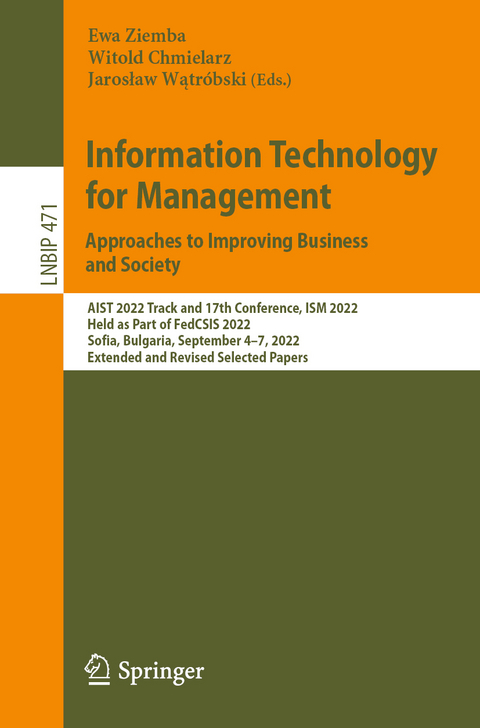 Information Technology for Management: Approaches to Improving Business and Society - 