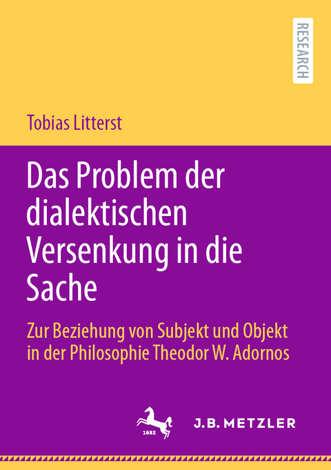 Das Problem der dialektischen Versenkung in die Sache - Tobias Litterst