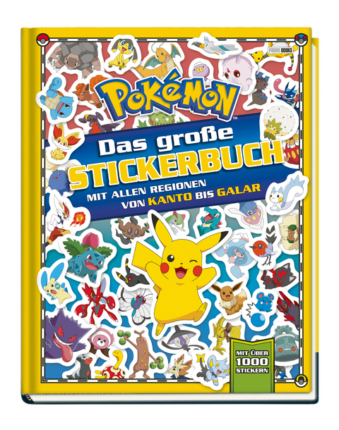 Pokémon: Das große Stickerbuch mit allen Regionen von Kanto bis Galar -  Pokémon,  Panini