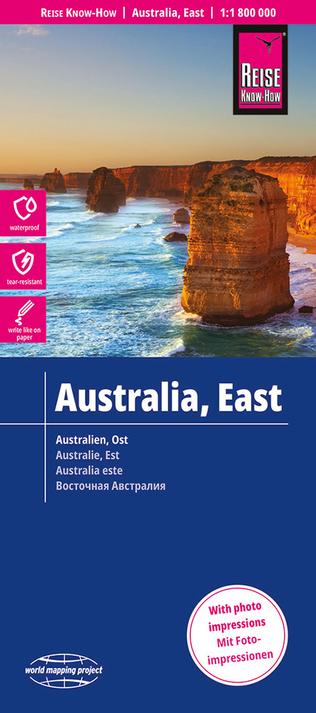 Reise Know-How Landkarte Australien, Ost / Australia, East (1:1.800.000) -  Reise Know-How Verlag Peter Rump GmbH