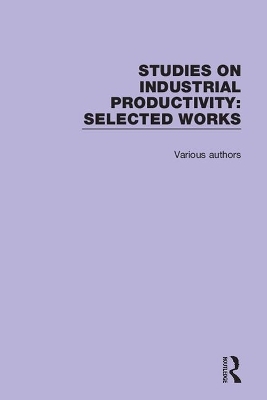 Studies on Industrial Productivity -  Various authors