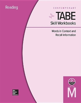 Tabe Skill Workbooks Level M: Words in Context and Recall Information - 10 Pack -  Contemporary