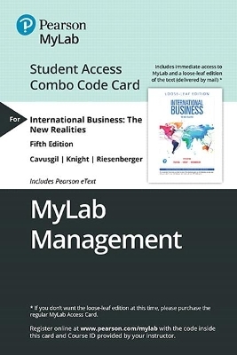 Mylab Management with Pearson Etext -- Combo Access Card -- For International Business - S Cavusgil, Gary Knight, John Riesenberger