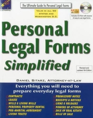 Personal Legal Forms Simplified - Daniel Sitarz