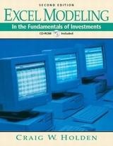 Excel Modeling in the Fundamentals of Investments Book and CD-ROM - Holden, Craig W.
