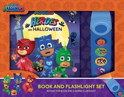 Pj Masks: Heroes on Halloween Book and 5-Sound Flashlight Set -  Pi Kids