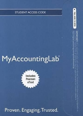 NEW MyLab Accounting with Pearson eText Access Code for Essentials of Accounting - Leslie Breitner, Robert Anthony
